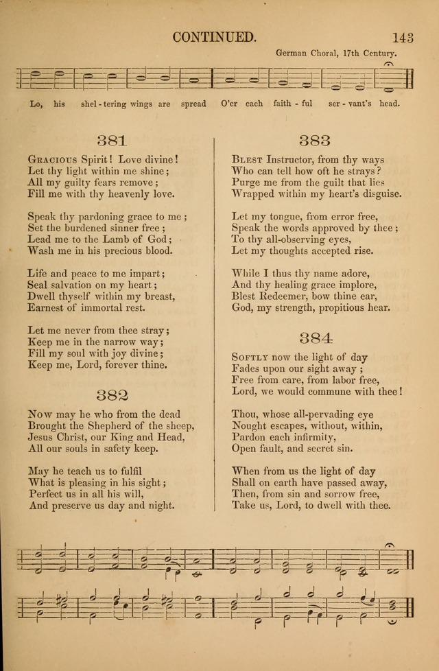 Church Choral-Book: containing tunes and hymns for congregational singing, and adapted to choirs and social worship page 143