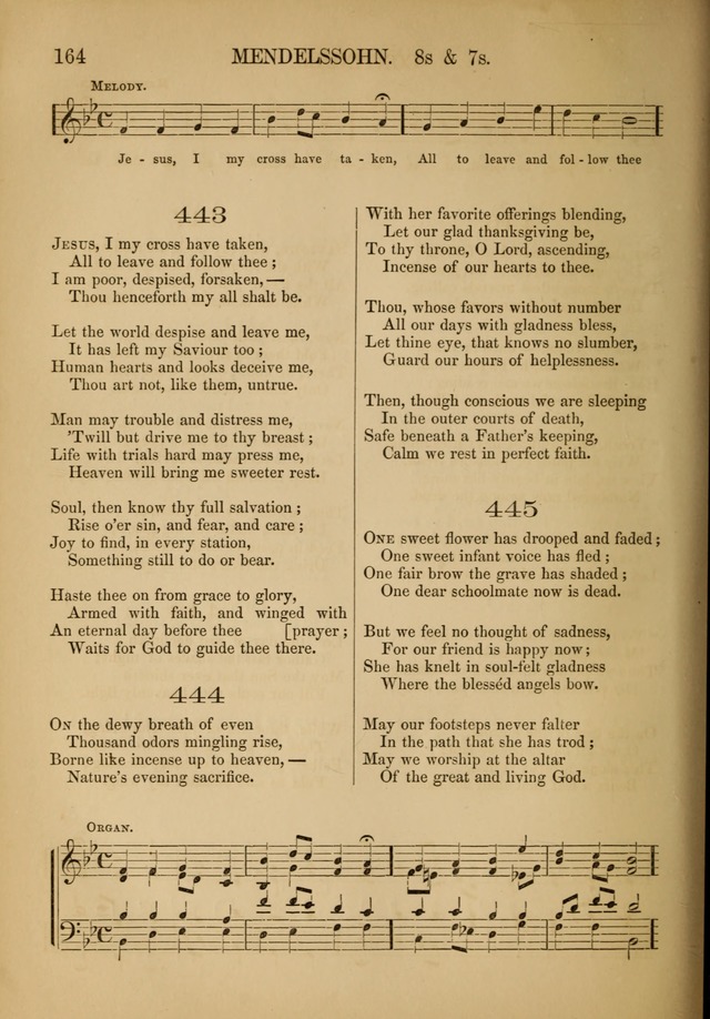 Church Choral-Book: containing tunes and hymns for congregational singing, and adapted to choirs and social worship page 164