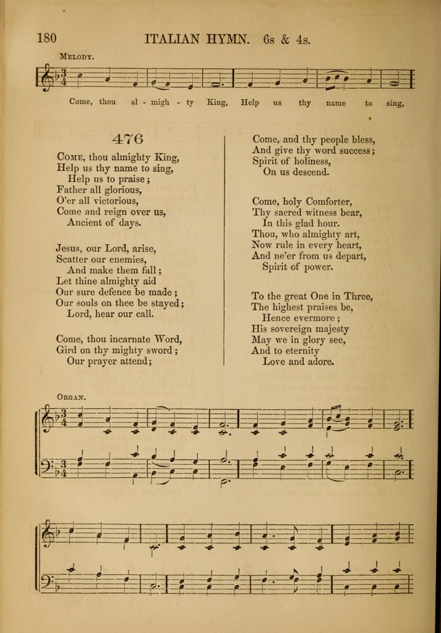 Church Choral-Book: containing tunes and hymns for congregational singing, and adapted to choirs and social worship page 180