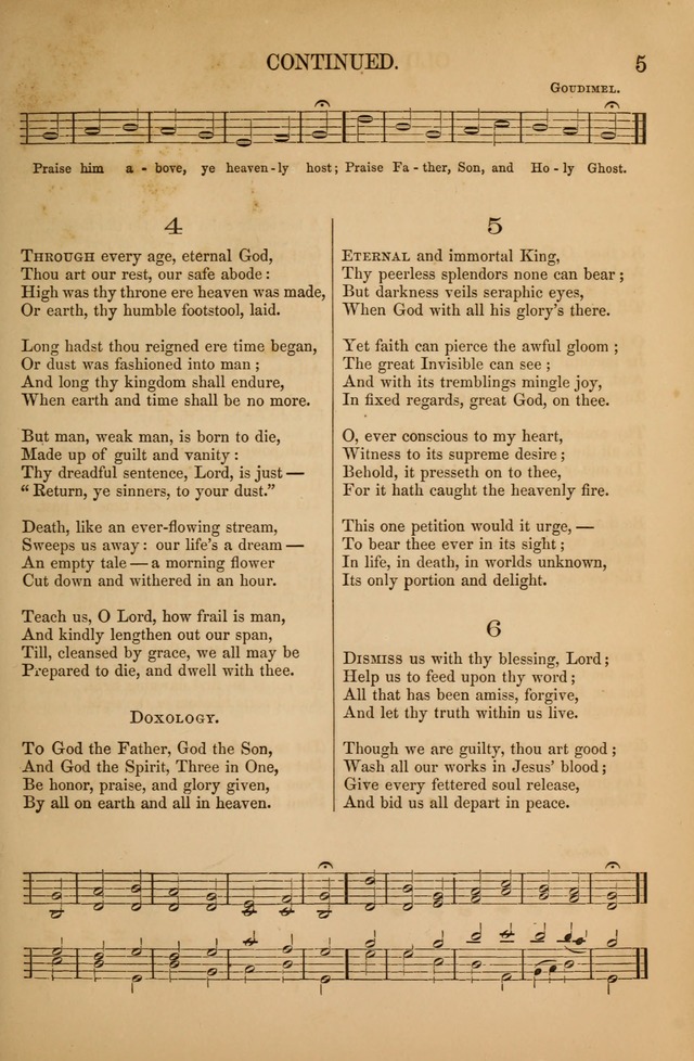 Church Choral-Book: containing tunes and hymns for congregational singing, and adapted to choirs and social worship page 5