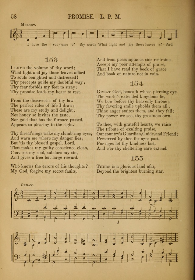 Church Choral-Book: containing tunes and hymns for congregational singing, and adapted to choirs and social worship page 58