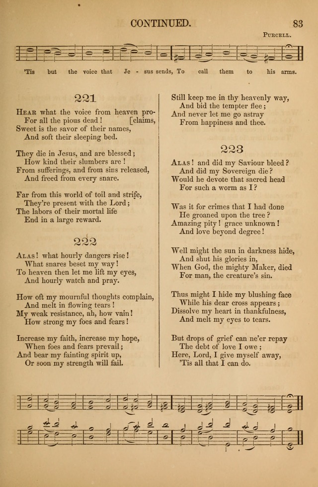 Church Choral-Book: containing tunes and hymns for congregational singing, and adapted to choirs and social worship page 83