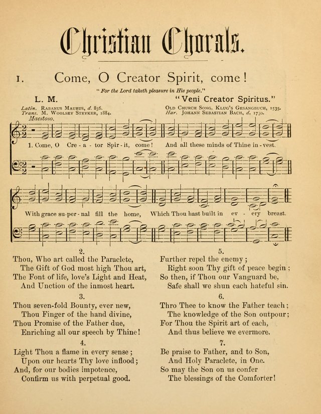 Christian Chorals: for the Chapel and Fireside page 12