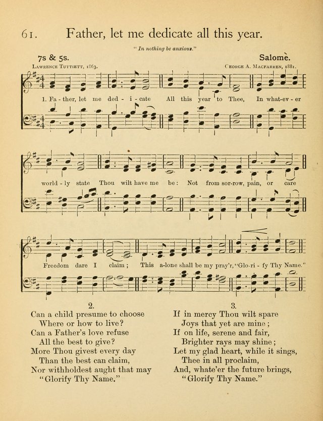 Christian Chorals: for the Chapel and Fireside page 61