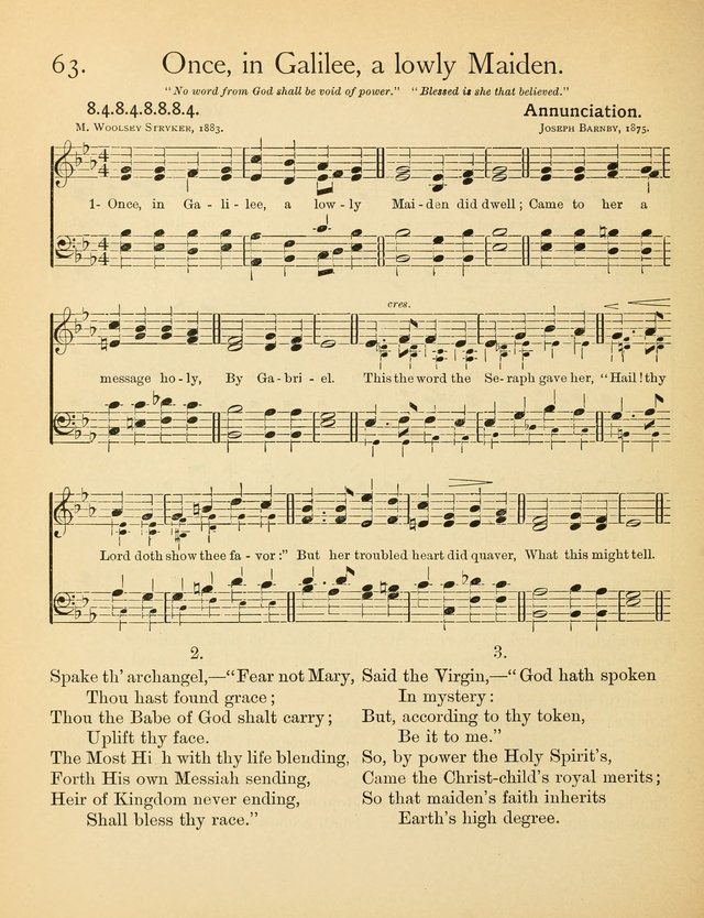 Christian Chorals: for the Chapel and Fireside page 63