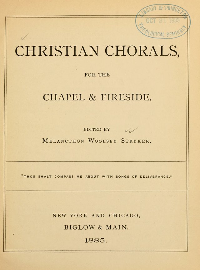 Christian Chorals: for the Chapel and Fireside page 8