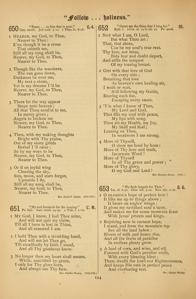 The Clifton Chapel Collection of "Psalms, Hymns, and Spiritual Songs": for public, social and family worship and private devotions at the Sanitarium, Clifton Springs, N. Y. page 124