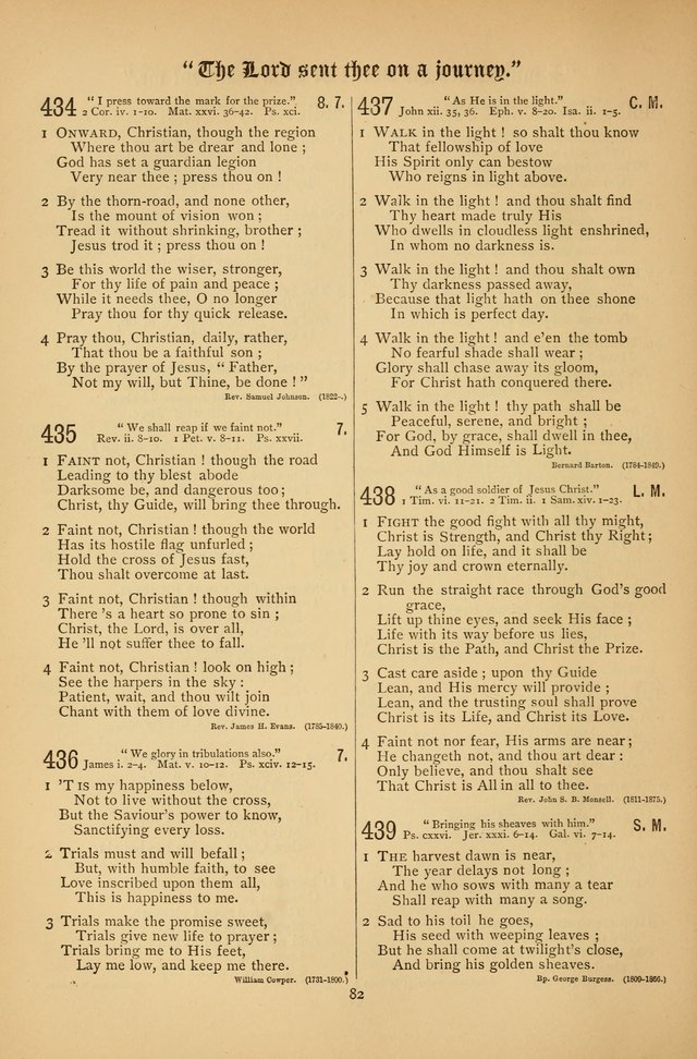 The Clifton Chapel Collection of "Psalms, Hymns, and Spiritual Songs": for public, social and family worship and private devotions at the Sanitarium, Clifton Springs, N. Y. page 82