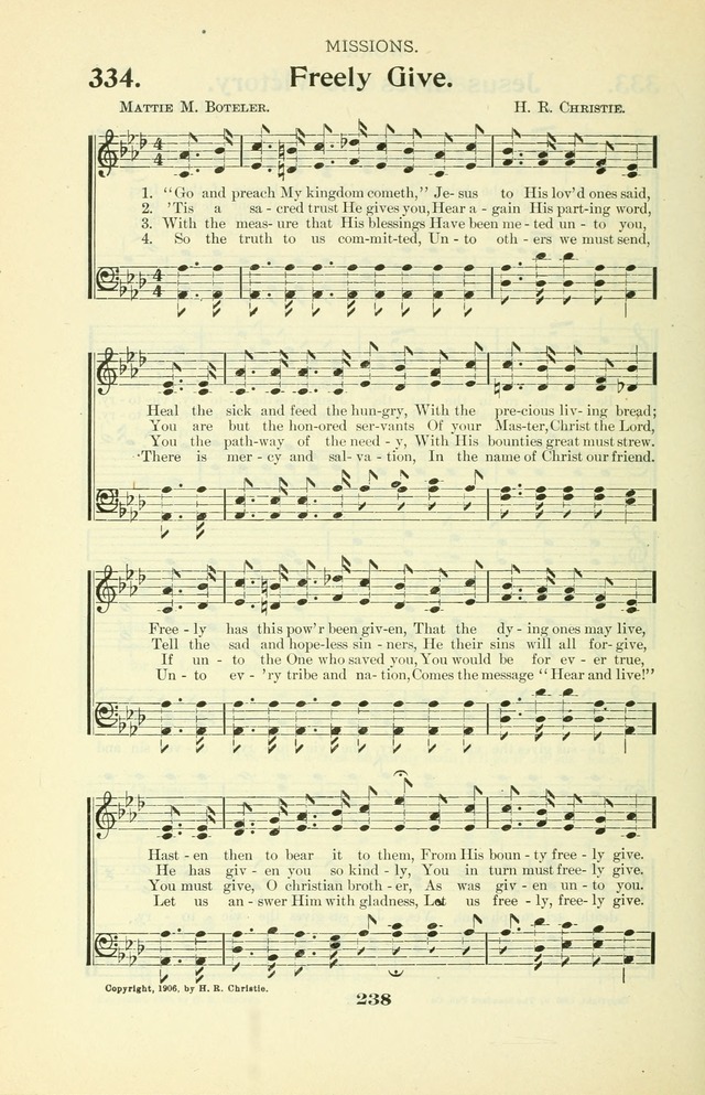 The Christian Church Hymnal page 309