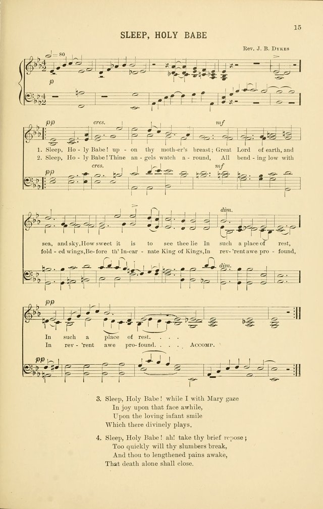 Christmas Carols and Hymns: for school and choir page 15