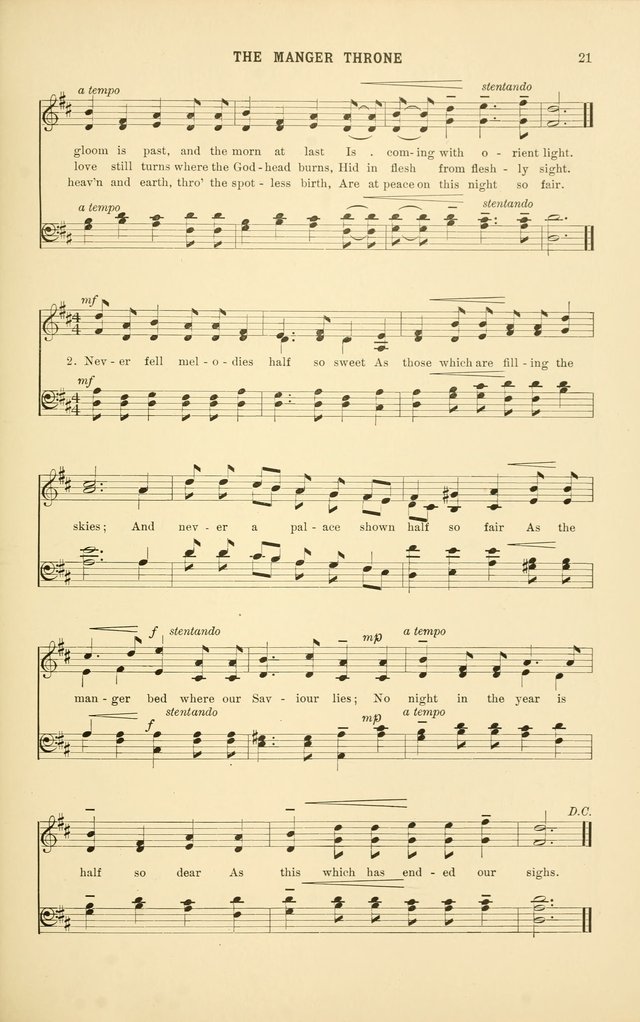 Christmas Carols and Hymns: for school and choir page 21