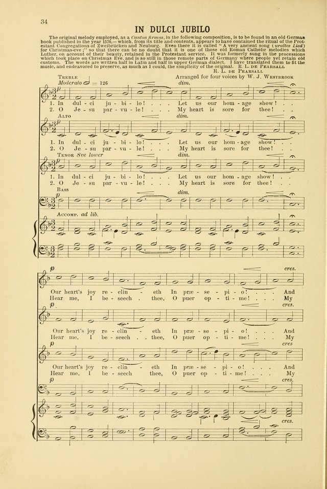 Christmas Carols and Hymns: for school and choir page 34