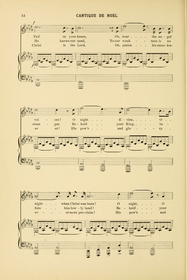 Christmas Carols and Hymns: for school and choir page 44