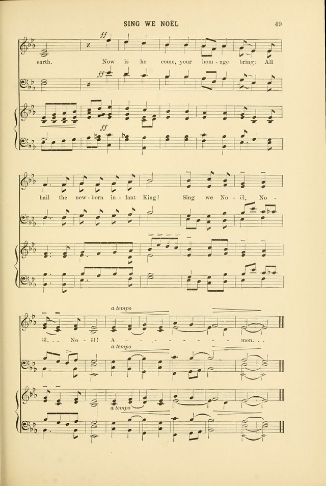 Christmas Carols and Hymns: for school and choir page 49
