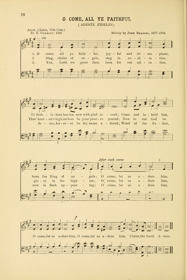 Christmas Carols and Hymns: for school and choir page 78
