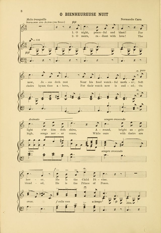 Christmas Carols and Hymns: for school and choir page 8