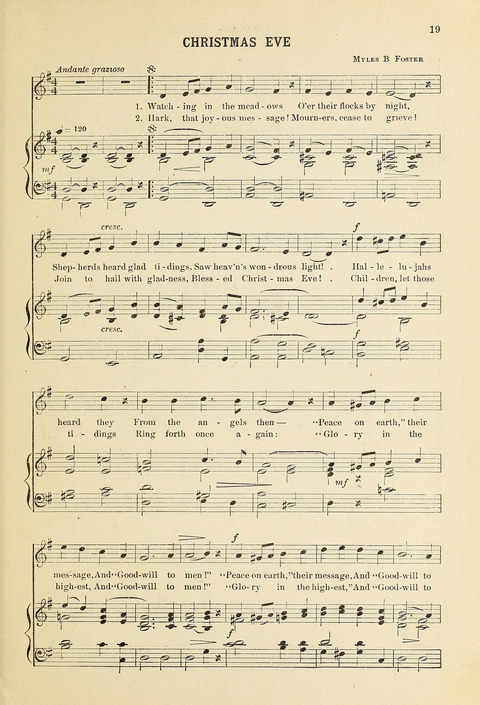 Christmas Carols and Hymns: for school and choir page 19