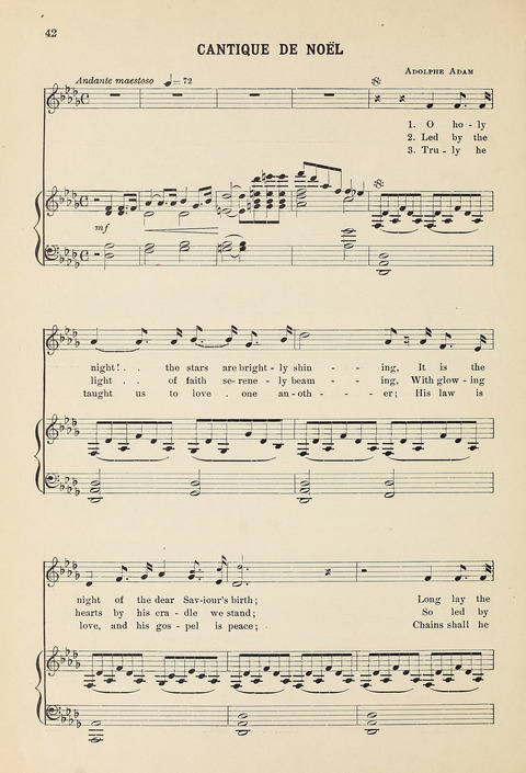 Christmas Carols and Hymns: for school and choir page 42