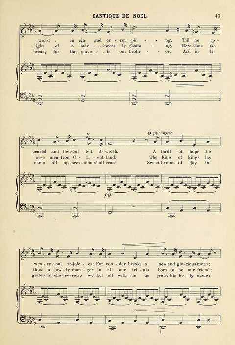 Christmas Carols and Hymns: for school and choir page 43