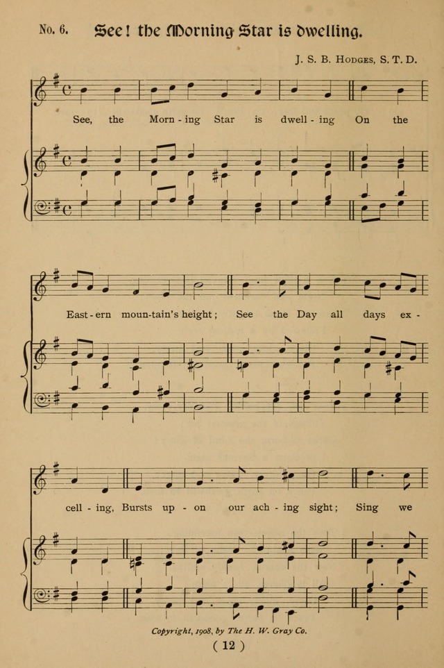Christmas Carols and Hymns for Children: set to music by the Rev. J. S. B. Hodges, S.T.D. page 13