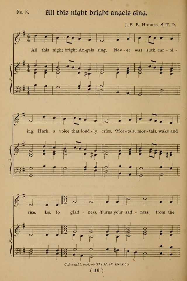 Christmas Carols and Hymns for Children: set to music by the Rev. J. S. B. Hodges, S.T.D. page 17