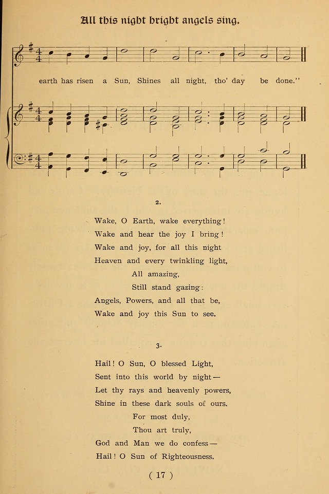 Christmas Carols and Hymns for Children: set to music by the Rev. J. S. B. Hodges, S.T.D. page 18