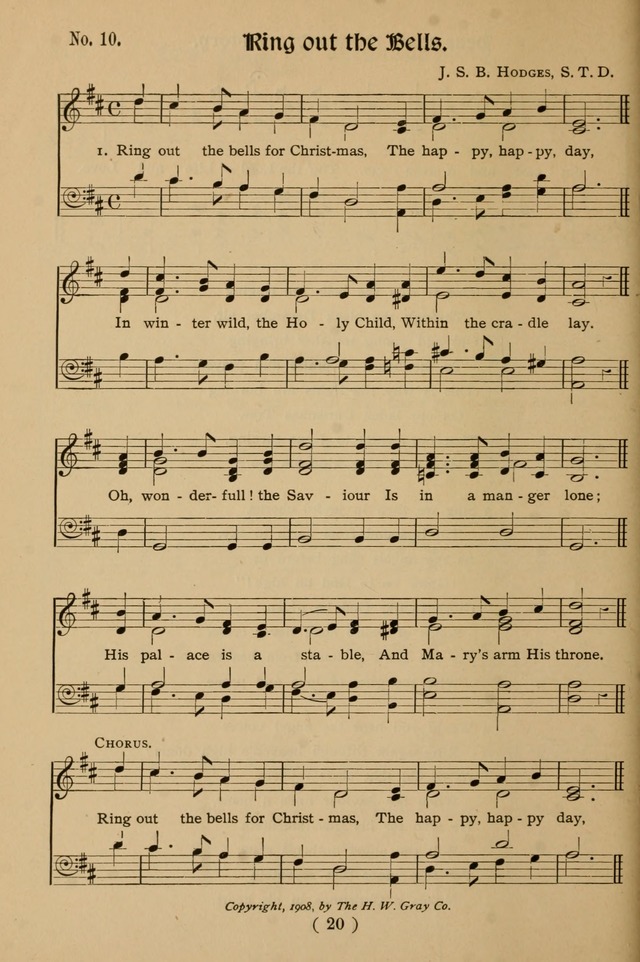 Christmas Carols and Hymns for Children: set to music by the Rev. J. S. B. Hodges, S.T.D. page 25