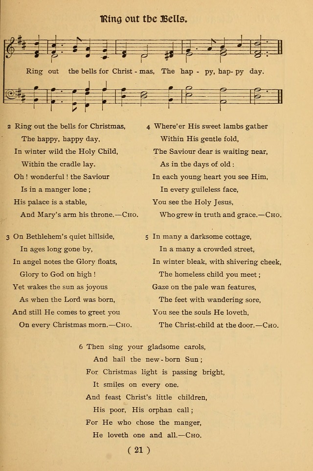 Christmas Carols and Hymns for Children: set to music by the Rev. J. S. B. Hodges, S.T.D. page 26