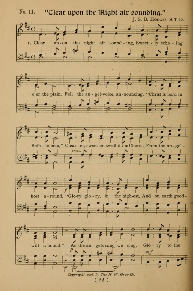 Christmas Carols and Hymns for Children: set to music by the Rev. J. S. B. Hodges, S.T.D. page 27