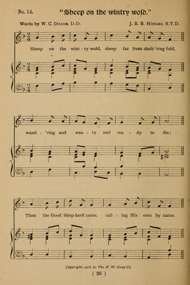 Christmas Carols and Hymns for Children: set to music by the Rev. J. S. B. Hodges, S.T.D. page 31