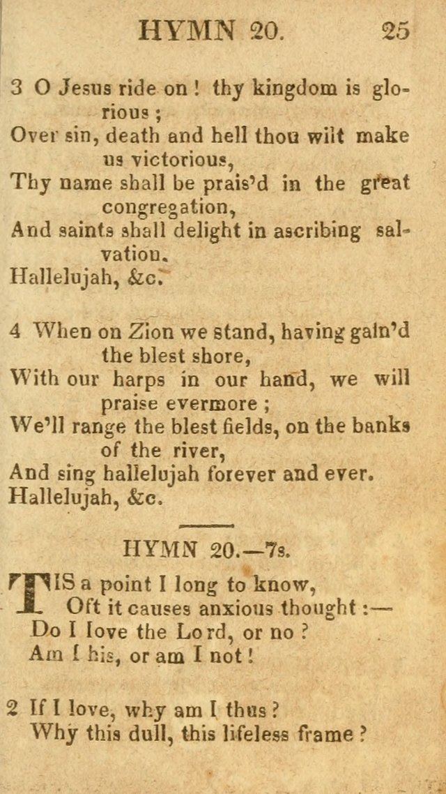 A Choice Collection of Hymns, and Spiritual Songs, designed for the devotions of Israel, in prayer, conference, and camp-meetings...(2nd ed.) page 36