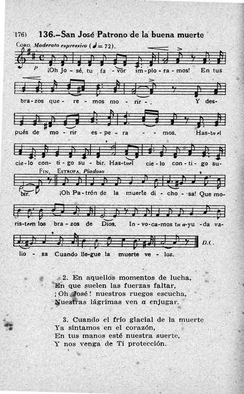 Coleccion de Cantos Sagrados Populares page 176