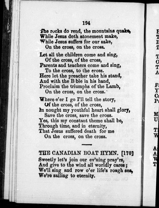 A Companion to the Canadian Sunday School Harp: being a selection of hymns set to music, for Sunday schools and the social circle page 198