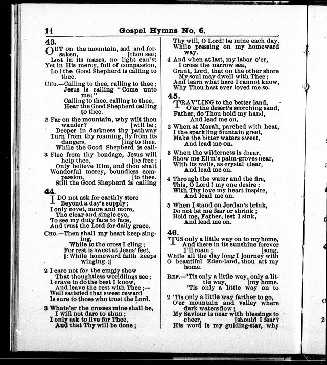 Christian Endeavor Edition of Gospel Hymns No. 6: Canadian ed. (words only) page 13