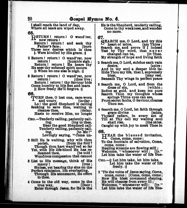 Christian Endeavor Edition of Gospel Hymns No. 6: Canadian ed. (words only) page 19