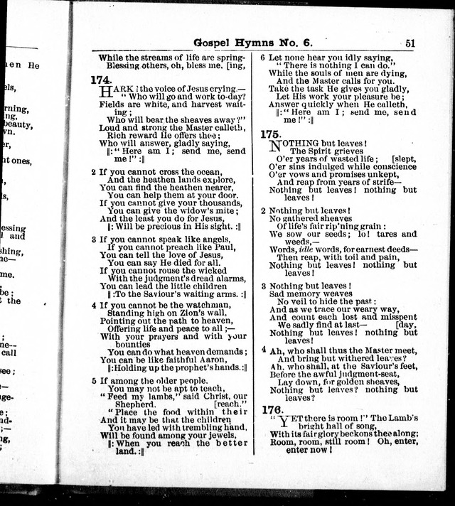 Christian Endeavor Edition of Gospel Hymns No. 6: Canadian ed. (words only) page 50