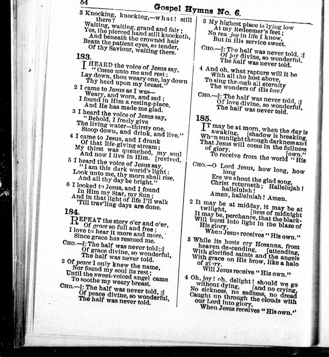Christian Endeavor Edition of Gospel Hymns No. 6: Canadian ed. (words only) page 53