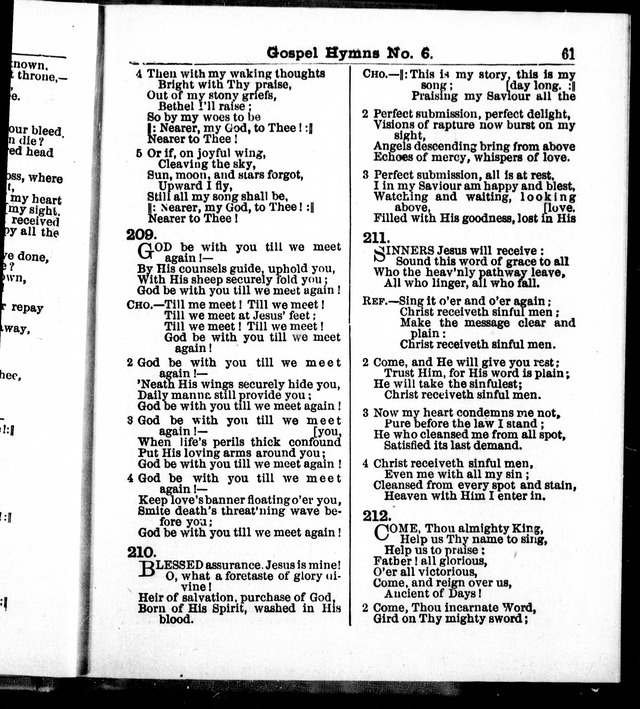 Christian Endeavor Edition of Gospel Hymns No. 6: Canadian ed. (words only) page 60