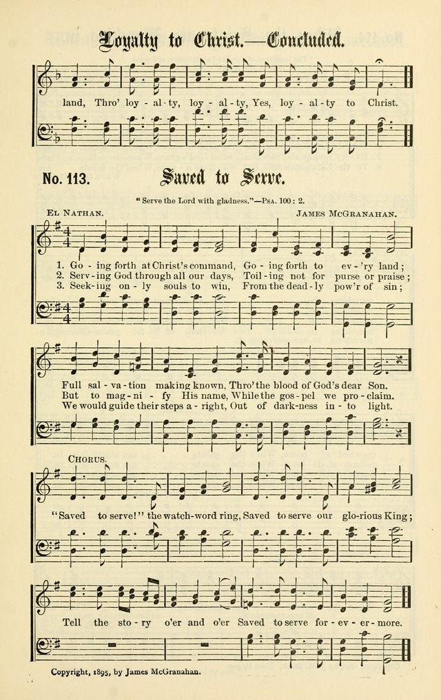 Christian Endeavor Edition of Sacred Songs No. 1 page 122