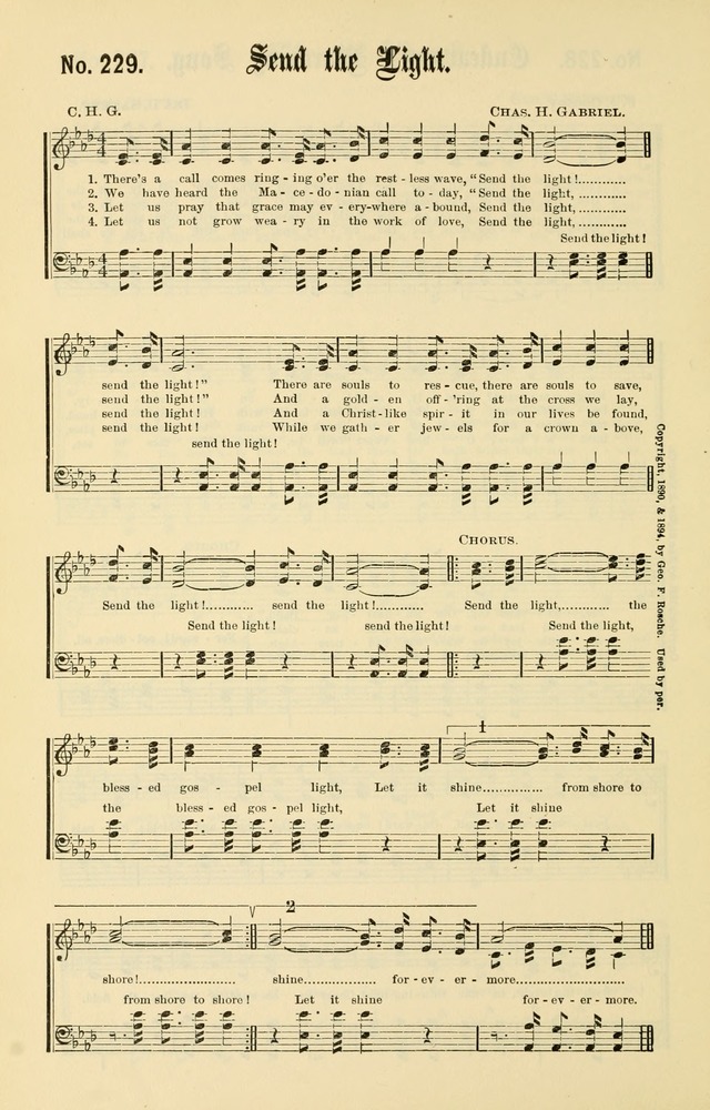 Christian Endeavor Edition of Sacred Songs No. 1 page 209