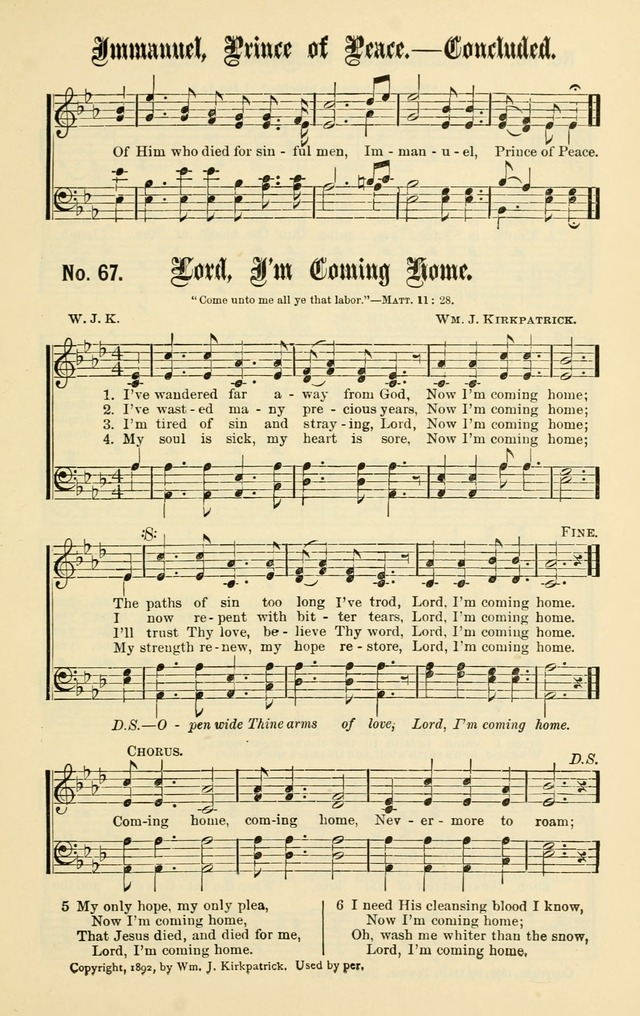 Christian Endeavor Edition of Sacred Songs No. 1 page 74