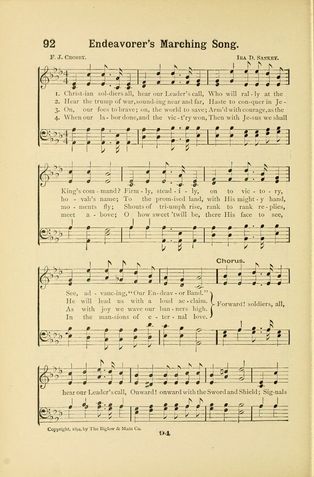 Christian Endeavor Hymns page 99