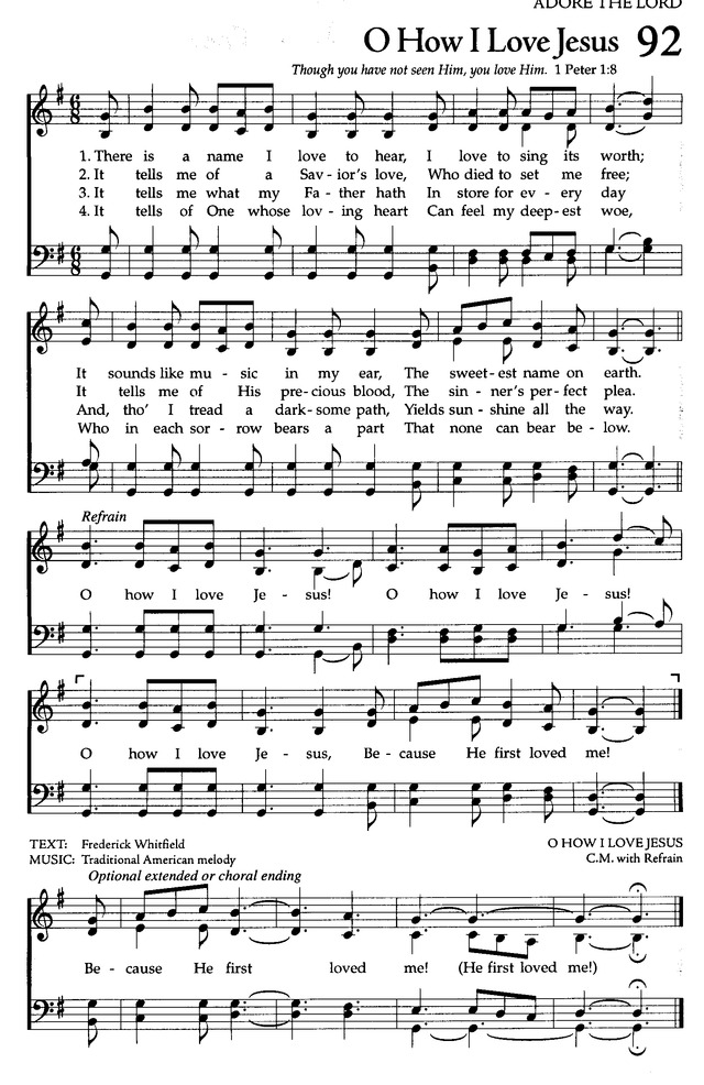 The Celebration Hymnal: songs and hymns for worship page 107