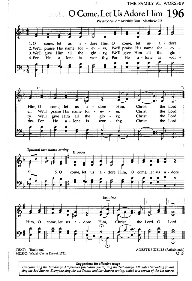 The Celebration Hymnal: songs and hymns for worship page 199