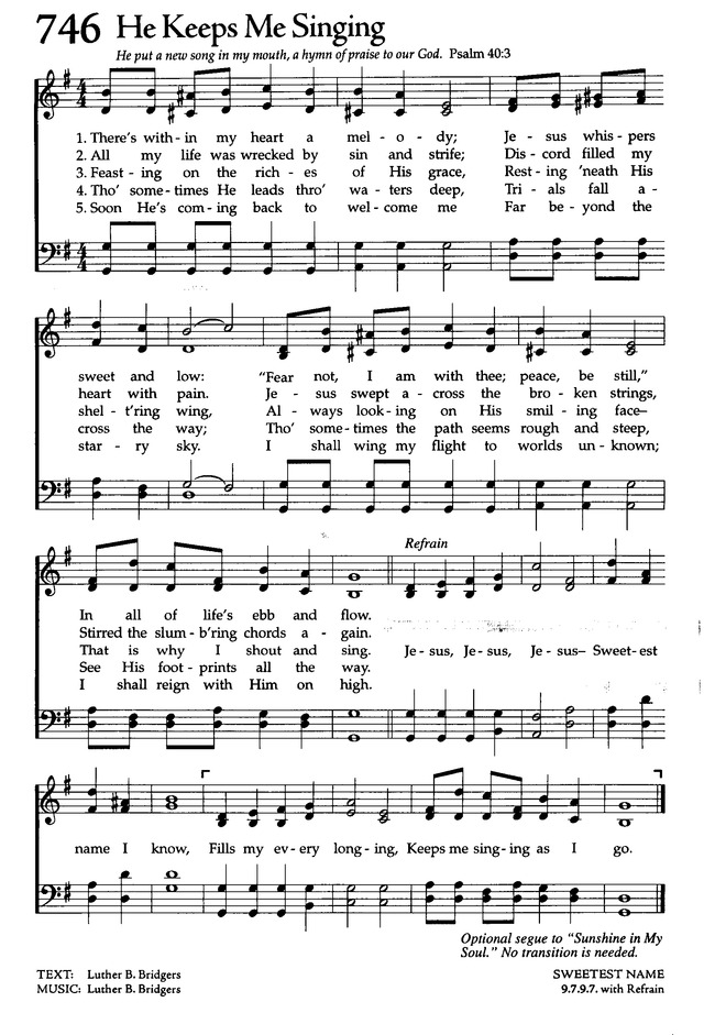 The Celebration Hymnal: songs and hymns for worship page 712