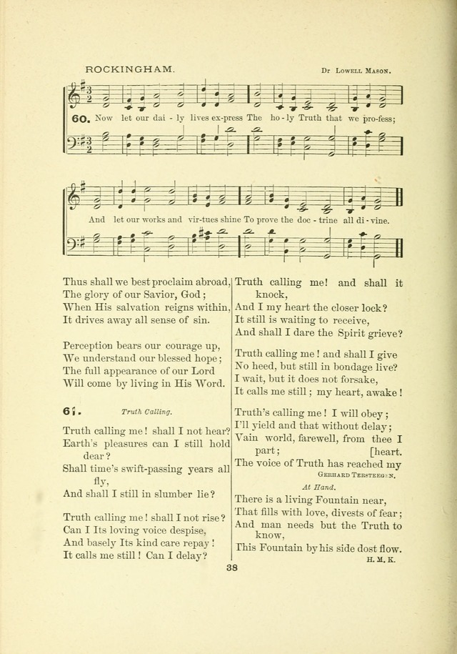 A Collection of Familiar and Original Hymns with New Meanings. 2nd ed. page 38