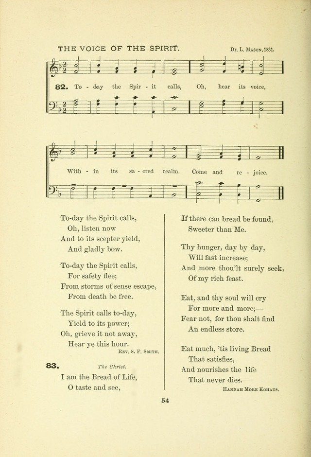 A Collection of Familiar and Original Hymns with New Meanings. 2nd ed. page 54