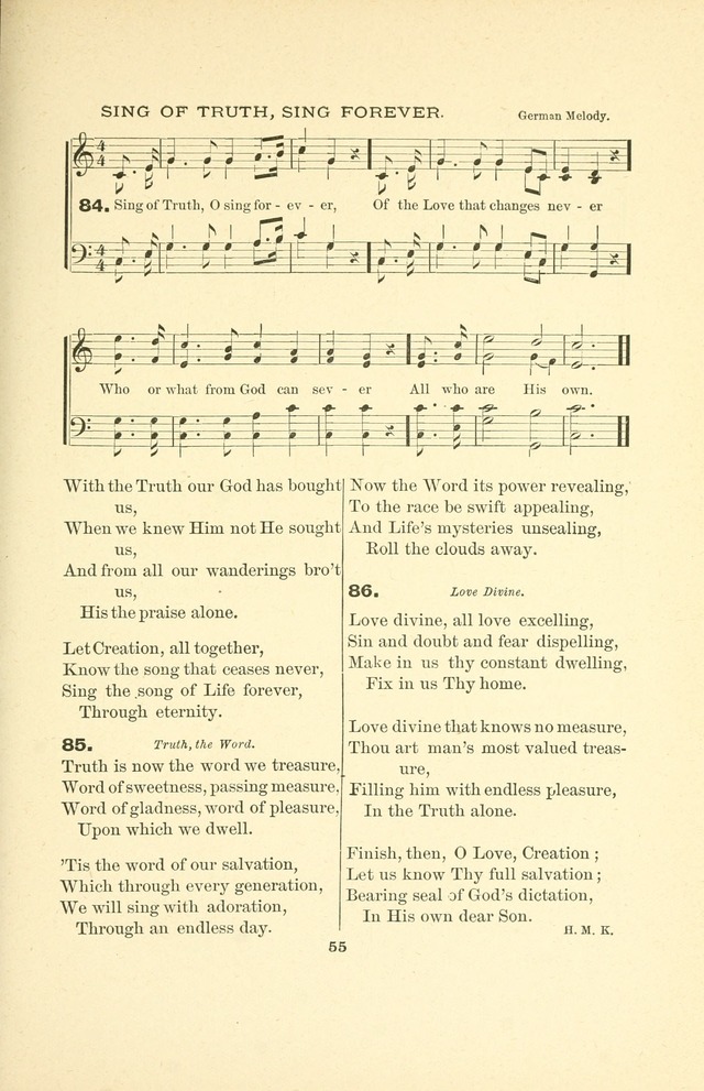 A Collection of Familiar and Original Hymns with New Meanings. 2nd ed. page 55