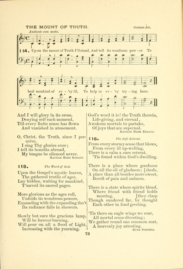 A Collection of Familiar and Original Hymns with New Meanings. 2nd ed. page 73