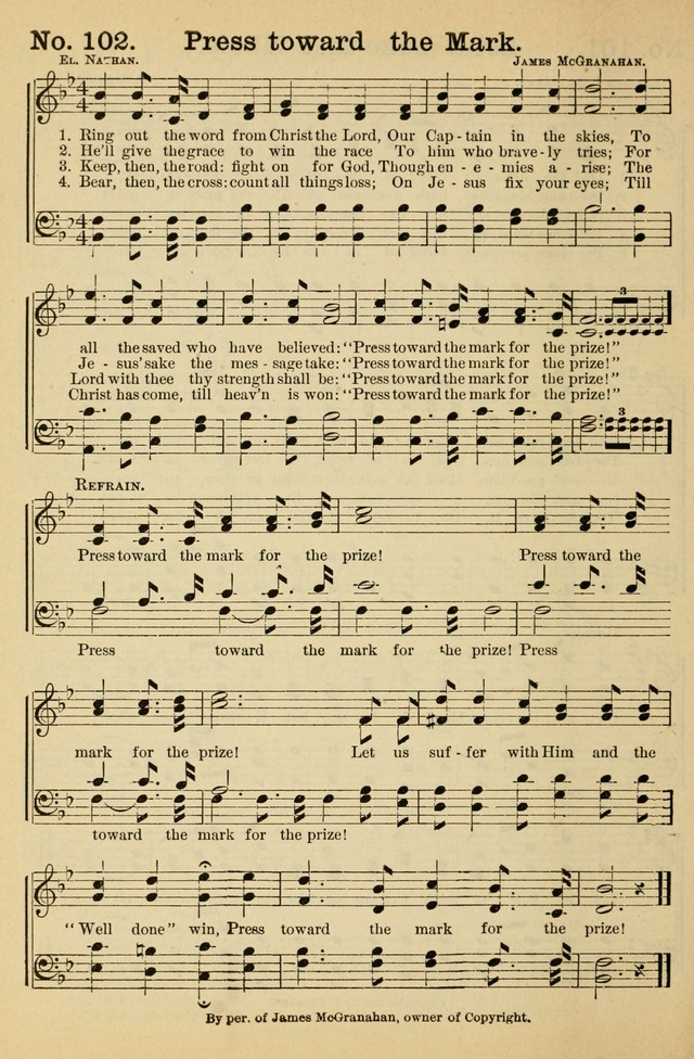Crowning Glory No. 1: a choice collection of gospel hymns page 102